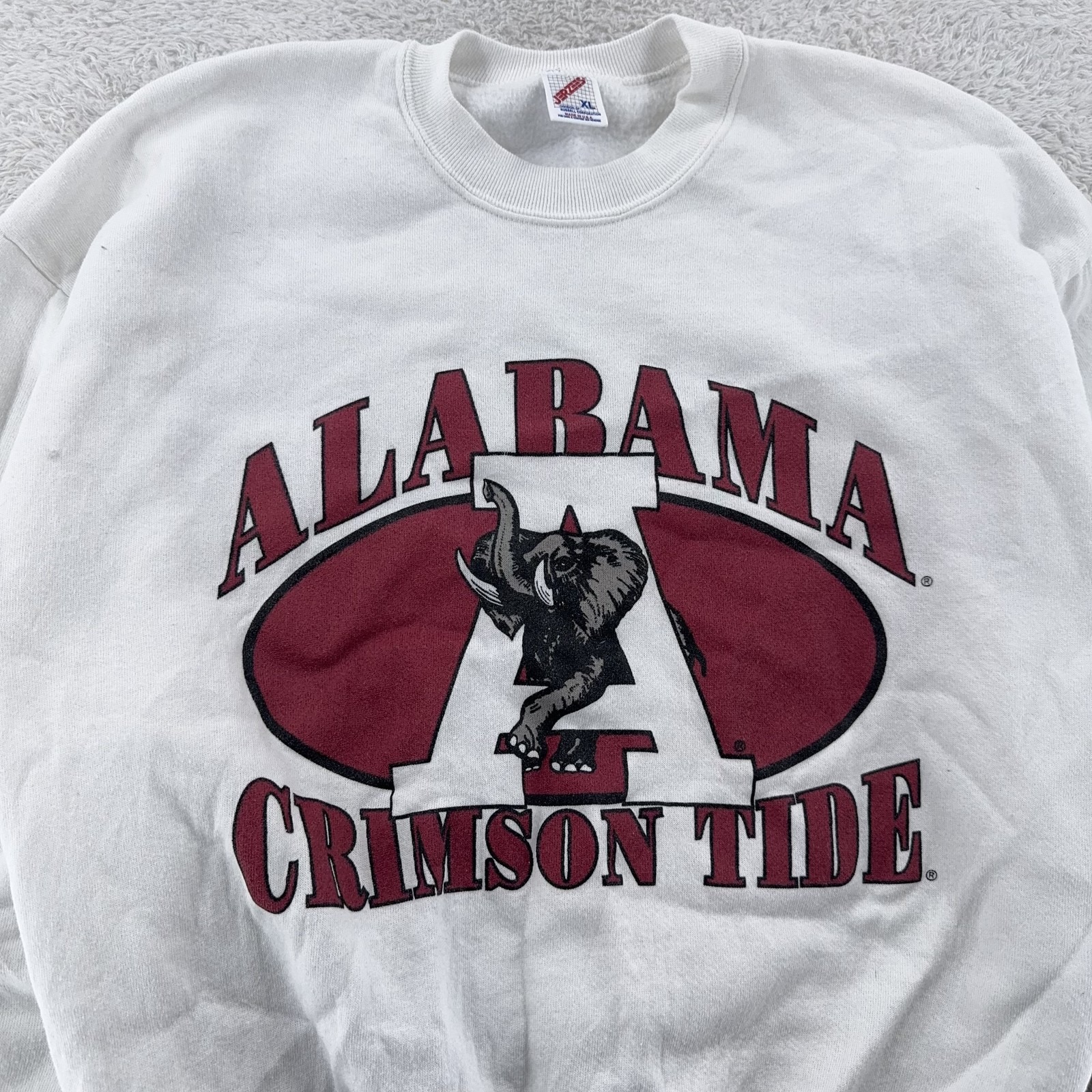 Vintage Alabama Crimson Tide Crewneck Sweatshirt L University Ncaa Football 90s